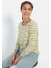 Camel Active Streifenshirt aus Organic Cotton in Gelb-Grün