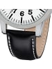 Regent Armbanduhr Regent Lederarmband schwarz groß (ca. 41mm)