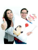 Mr. & Mrs. Panda 40 x 40 Kissen Pinguin Luftballon ohne Spruch in Weiß