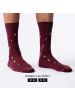 von Jungfeld Motivsocken Signature Icons in Campingnight Maroon Red