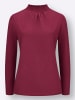 Sieh an! Stehkragen-Shirt in bordeaux