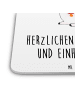 Mr. & Mrs. Panda Untersetzer für Gläser Einhorn Baby mit Spruch in Weiß