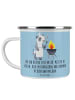 Mr. & Mrs. Panda Kaffeebecher Bester Stiefvater mit Spruch in Blau Pastell