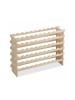 relaxdays Weinregal in Natur - (B)103 x (H)73 x (T)25 cm