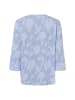 Marie Lund Bluse in blau weiß