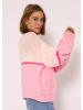 SASSYCLASSY Oversize Strick-Cardigan in Rosa