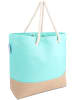 normani Bequeme Sommer-Umhängetasche, Strandtasche in Summer Love Turquoise/Gold