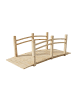 relaxdays Gartenbrücke in Natur - (B)171,5 x (H)58 x (T)75 cm