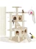tectake Katzenbaum Knuti 186 cm Diverse Farben  (Beige)