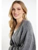 DreiMaster Damen Strickjacke in Grau Melange