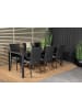 ebuy24 Gartenset Break 7-teilig Schwarz 90 x 205 cm
