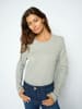 Mos Mosh MMMillie O-LS Regular Tee in Grey Melange