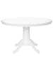 Beliani Runder Tisch AKRON in Weiß - (W) 120 x (H) 75 x (L) 120 cm