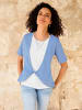 WITT WEIDEN 2-in-1-Shirt in himmelblau-ecru