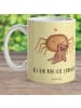 Mr. & Mrs. Panda Tasse Spinne Agathe Teddy mit Spruch in Gelb Pastell