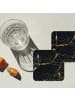 OnlyWow Glasuntersetzer 6er-Set Marmor