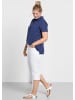 sheego Caprijeans in white denim