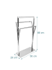 relaxdays Handtuchständer in Silber - (B)50 x (H)86 x (T)20 cm