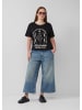 QS T-Shirt in 99D0_schwarz