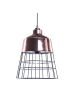 Beliani Pendelleuchten MONTE in Kupfer/Schwarz - (W) 26 x (H) 34 x (L) 26 cm