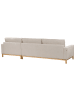 Beliani Ecksofa SIGGARD in Beige/Braun - (W) 293 x (H) 92 x (L) 168 cm linksseitig