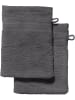 REDBEST Frottier Waschhandschuh 2er-Pack Chicago in anthrazit