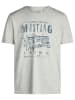 Mustang T-Shirt Basic Print Tee in Grau