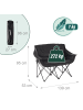relaxdays Camping Bank in Schwarz