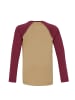 Band of Rascals Longsleeve " Raglan " in caramel-bordeaux