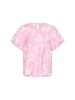 Kaffe Langarm-Bluse KAmarlo Regular fit in Pink Frosting Chalk Leafs