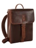 X-ZONE Rucksack echt Leder in cognac