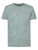 Petrol Industries Tropisches  T-shirt Lowside in Blau