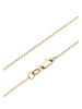 Elli DIAMONDS  Halskette 375 Gelbgold Geo, Kreis, Plättchen in Gold