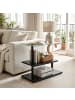 relaxdays Couchtisch in Schwarz/ Natur - (B)60 x (H)50 x (T)30 cm