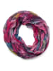 styleBREAKER Loop mit Feder Muster in Pink
