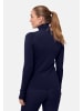 DANISH ENDURANCE Langarmshirt Merino Halfzip in dark navy