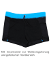 Aquarti Jungen Kinder Badehose Seitliche Paspel in schwarz/blau