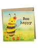 Mr. & Mrs. Panda Einladungskarte Biene Happy Design mit Spruch in Weiß