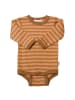 Joha Langarmbody Merinowolle in copper stripe