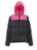 myMO ATHLSR Damen Wattierte Steppjacke in Schwarz Rosa