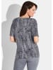 GOLDNER Kurzgröße:  Shirt Shirt in anthrazit / schwarz / weiß / gemustert