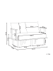 Beliani 2-Sitzer Sofa ASKER in Beige/Braun - (W) 133 x (H) 87 x (L) 74 cm