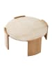 CALICOSY Runder Couchtisch IZIA in Helles - (W)80  x (H)35  x (L)80 cm