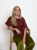 Peppercorn Blouse in Maroon Red