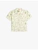 KOTON Shirt in Ekru Gemustert