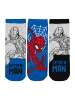 United Labels 5er Pack Marvel Spiderman Socken Sneaker Söckchen in blau/grau