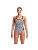 Funkita Badeanzug Damen Snow Leaf mit verstärkten Trägern in weiß