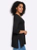 Sieh an! Longshirt in schwarz