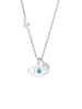 Elli Halskette 925 Sterling Silber Evil Eye in Silber