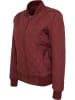 Urban Classics Urban Classics Damen Ladies Diamond Quilt Nylon Jacket in burgundy
